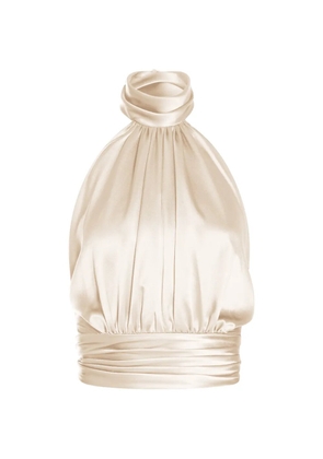 ALEXIA & ANTONIA draped blouse - Neutrals