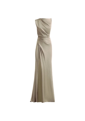 Gemy Maalouf asymmetrical draped maxi dress - Green