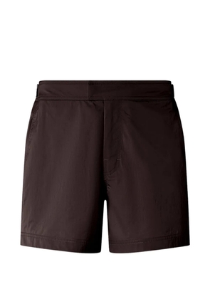 Zegna road brand mark swim trunks - Brown