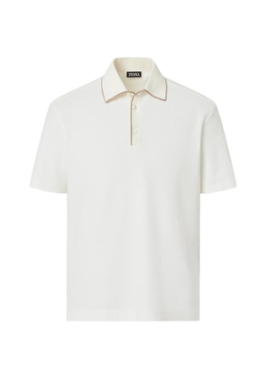 Zegna textured polo shirt - Neutrals
