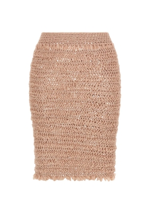 ALLIS BEACHWEAR Emma semi-transparent skirt - Neutrals