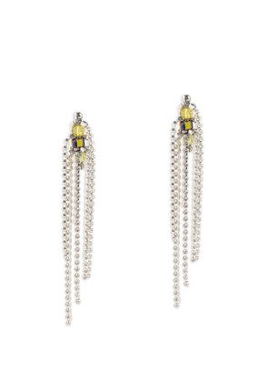 DRIES VAN NOTEN embellished drop earrings - Silver