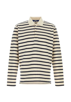 Junya Watanabe MAN striped polo shirt - Neutrals