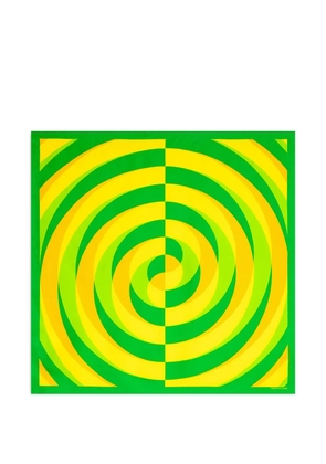 DRIES VAN NOTEN patterned square scarf - Yellow