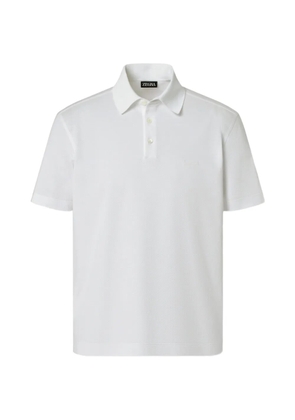 Zegna optical white polo shirt