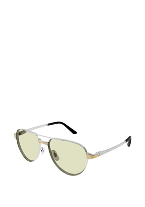 Cartier Eyewear pilot-frame sunglasses - Silver