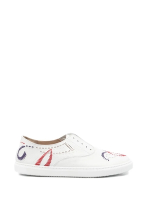 Fratelli Rossetti embroidery slip-on sneakers - White