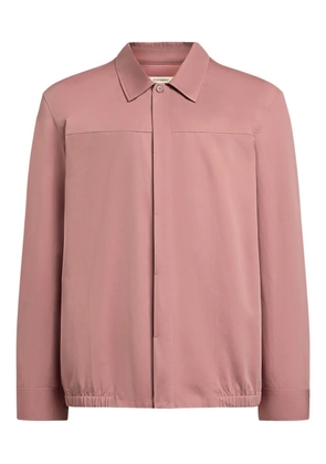 12 STOREEZ long-sleeved buttoned overshirt - Pink