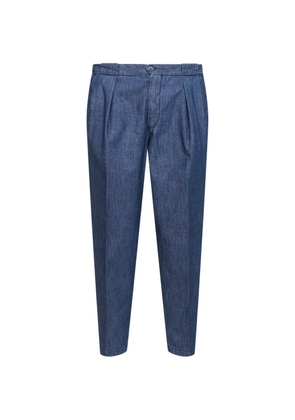 Briglia 1949 pleated tapered trousers - Blue