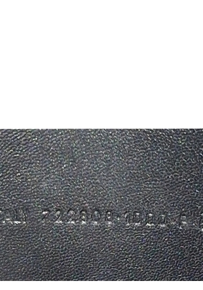 Balenciaga Pre-Owned Hourglass croc-embossed clutch bag - Black