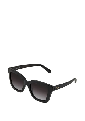 Ferragamo square full rim sunglasses - Black