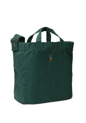 Polo Ralph Lauren Pony logo-embroidered tote bag - Green