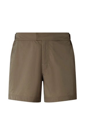 Zegna road brand mark swim trunks - Brown