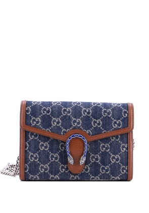 Gucci Pre-Owned Dionysus Chain Wallet GG Denim Small crossbody bag - Blue