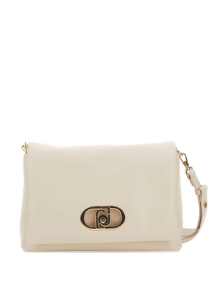 LIU JO large LaPuffy flap logo shoulder bag - Neutrals