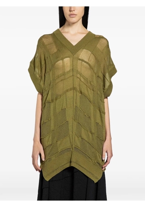 HALOS checked vest - Green