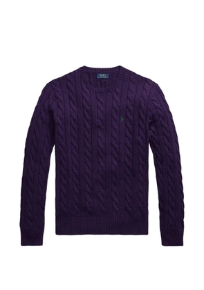 Polo Ralph Lauren cable-knit crew-neck sweater - Purple