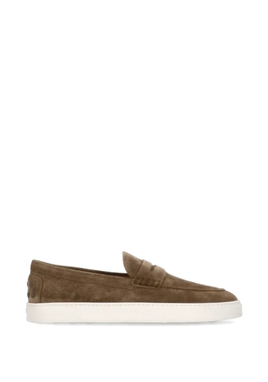 Tod's suede leather loafers - Brown