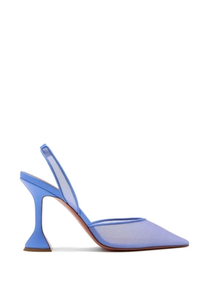 Amina Muaddi 95mm Holli heeled pumps - White