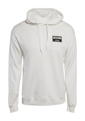 Moschino Pre-Owned logo-patch hoodie - White