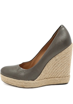 Ferragamo Pre-Owned wedge heel pumps - Grey