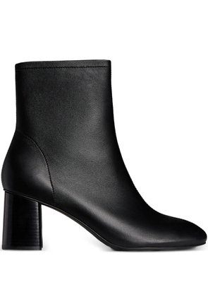 12 STOREEZ 65mm leather ankle boots - Black