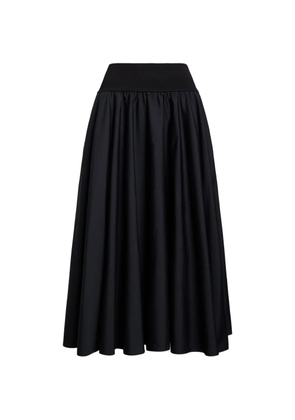 Polo Ralph Lauren gathered A-line midi skirt - Blue