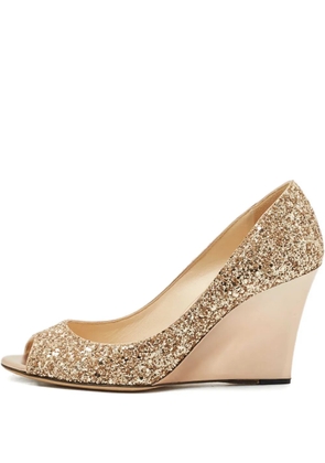 Jimmy Choo Pre-Owned Baxen wedge pumps - Gold