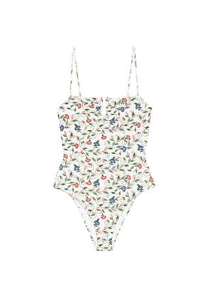 FARM Rio floral swimsuit - White