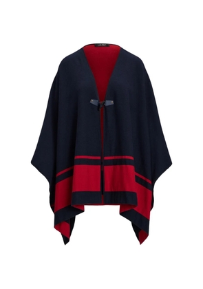 Lauren Ralph Lauren toggle striped cape - Blue