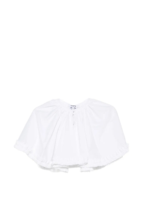 Vivetta ruffled cape - White