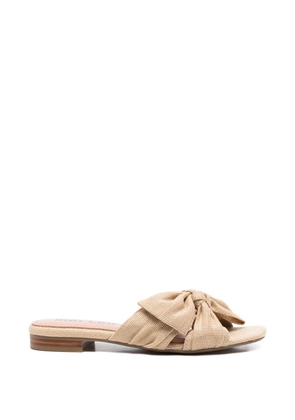 Bibi Lou Karsie bow-detail woven sandals - Neutrals