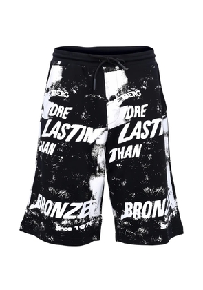 Iceberg printed drawstring shorts - Black