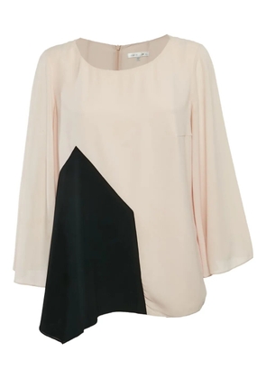 Paule Ka pre-owned flared sleeves geometric panel blouse - Pink