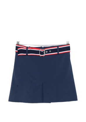 PINKO belted-waist mini skirt - Blue