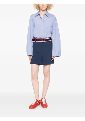 PINKO belted-waist mini skirt - Blue