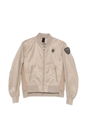 Blauer patch bomber jacket - Neutrals