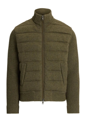 Ralph Lauren Purple Label quilted ribbed-knit jacket - Green