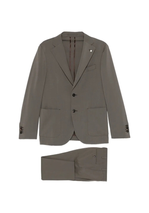 LUIGI BIANCHI MANTOVA buttoned tailored suit - Grey