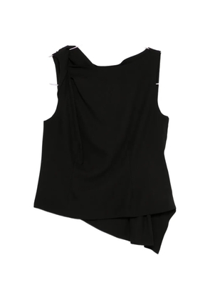 Róhe asymmetric draped top - Black