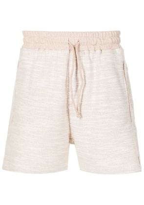 Amir Slama elasticated-waistband cotton shorts - Neutrals