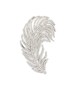 Giuseppe Di Morabito feather embellished brooche - Silver