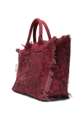 MC2 Saint Barth Vanity leopard-print tote bag - Red