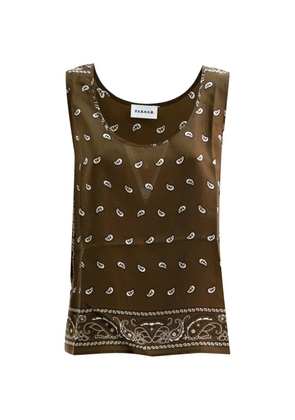 P.A.R.O.S.H. patterned top - Brown