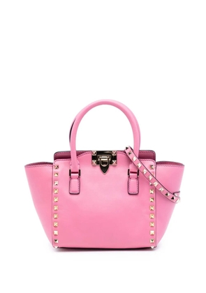 Valentino Garavani Pre-Owned 2000-2017 Mini Leather Rockstud Double Handle Tote satchel - Pink