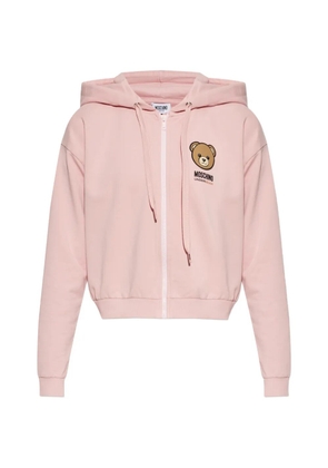 Moschino Teddy Bear zip-up hoodie - Pink