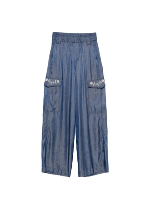 LIU JO pocket belt-loop trousers - Blue