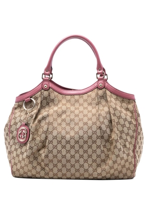 Gucci Pre-Owned 2016-2026 Large GG Canvas Sukey tote bag - Pink
