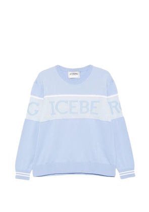 Iceberg logo-detail sweatshirt - Blue