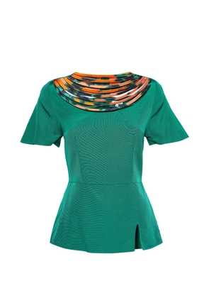 Kenzo Pre-Owned short-sleeved peplum top - Green